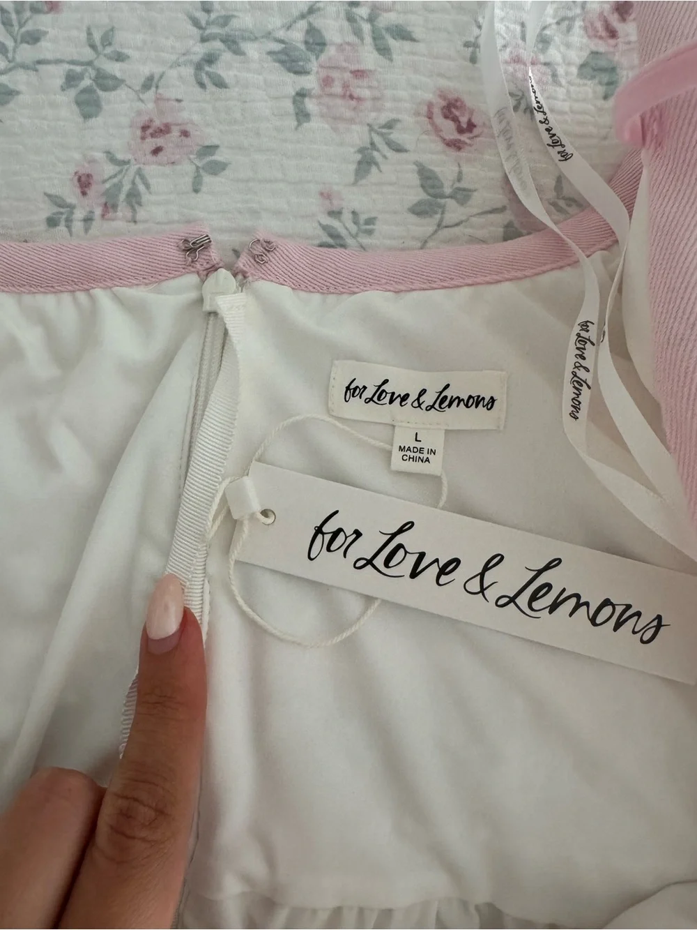 For Love and Lemons Stacked Blossom Lace Mini Dress - Picture 7 of 14